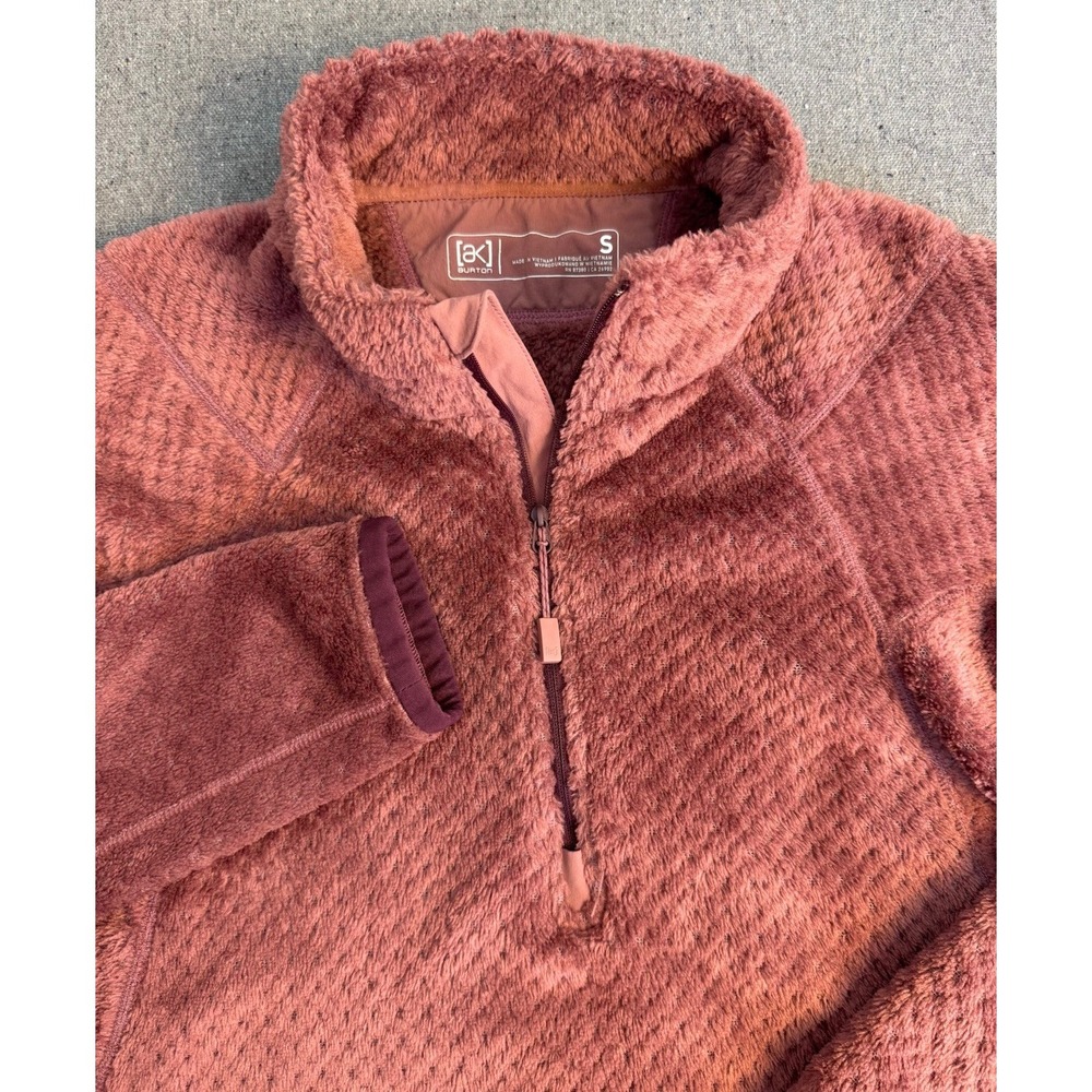 Women's Burton [ak]® Turbine Quarter Zip Fleece Spectra S Burgandy Pink Color